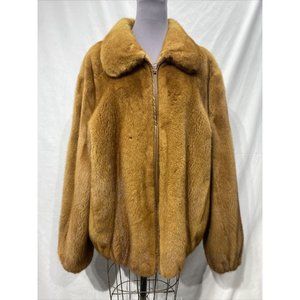 golden / whiskey  mink jacket (81155)